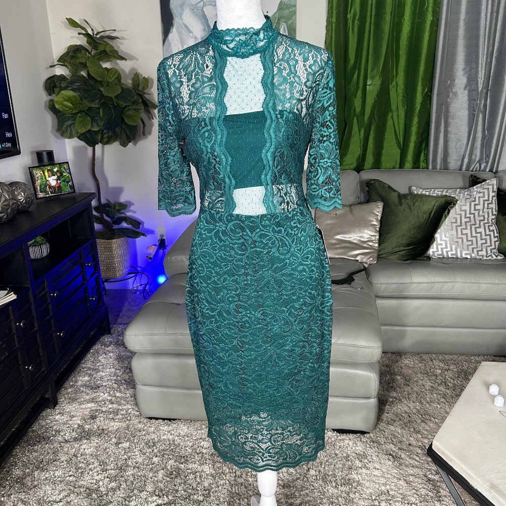 Express Lace see thru dinner dress